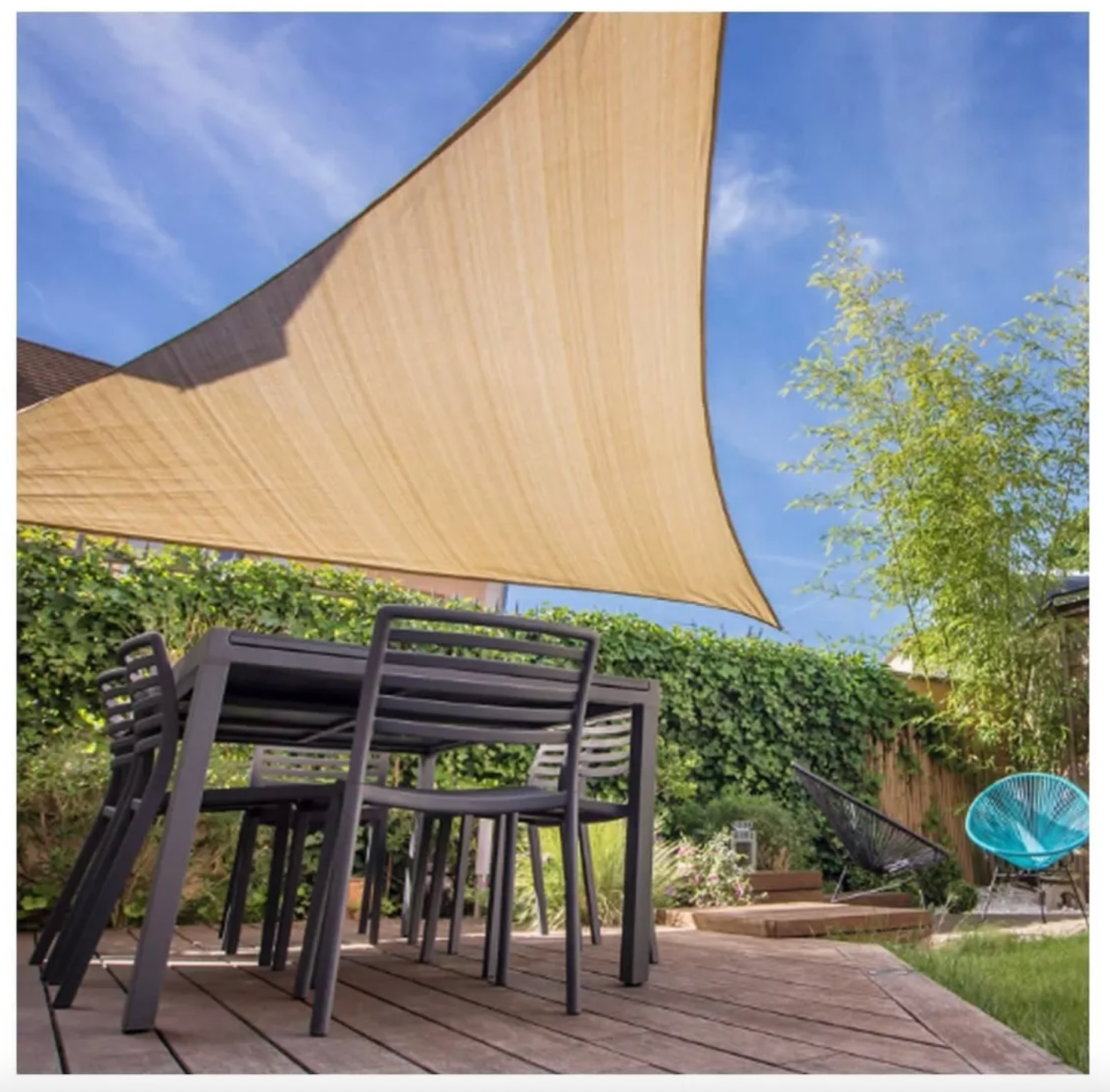 Malla Sombra Triangular, Protector 3x3mt