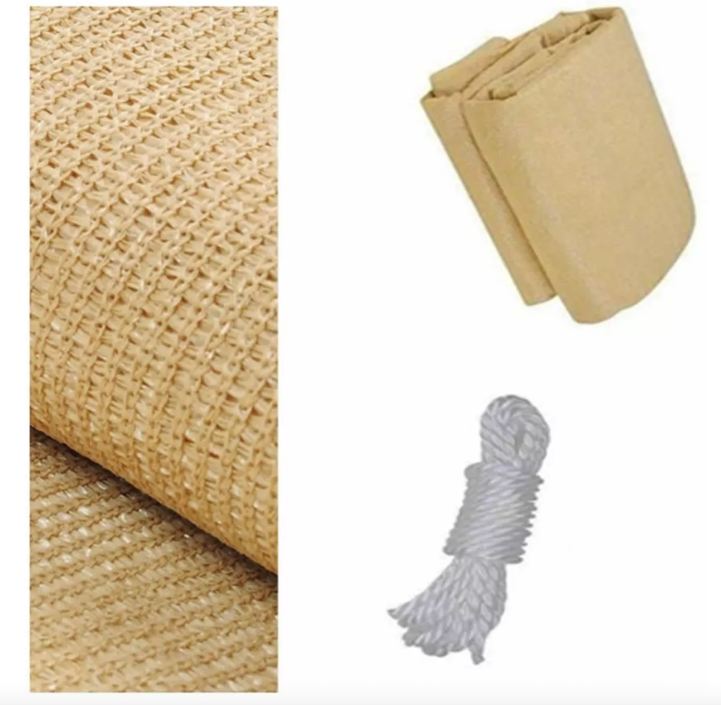 Malla Sombra Triangular, Protector 3x3mt